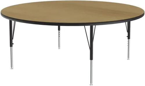 Vista 19 de Correll - Mesa rectangular de actividades para el aula de 24 x 36 pulgadas, altura ajustable (19-29 pulgadas), parte superior de nogal colonial