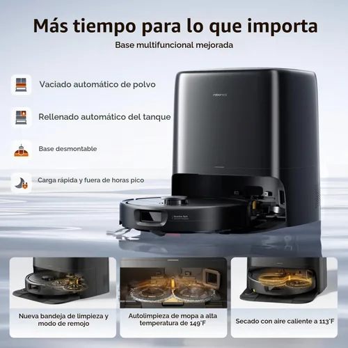 Vista 7 de roborock Nuevo robot aspirador y trapeador Qrevo 2 Pro 2026, succión