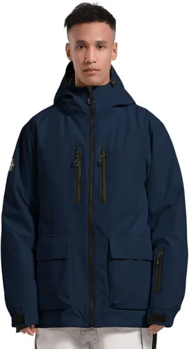 Vista 9 de GSOU SNOW Mens Baggy Snowboard Jacket Snow Ski jacket Waterproof Beige