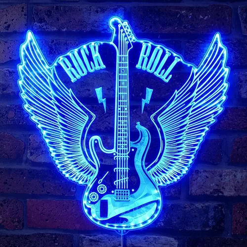 Vista 29 de ADVPRO Grabación en vivo en el aire RGB Dynamic Glam LED Sign - Forma de corte a borde - Decoración de pared inteligente 3D - Iluminación dinámica