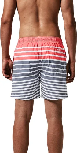 Vista 3 de Maamgic Traje de baño de secado rápido, para hombre, bermudas para nadar, pantalones cortos con forro de malla