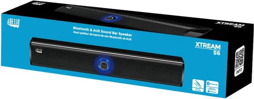 Vista 8 de Adesso Xtream S6 Altavoz de barra de sonido Bluetooth y AUX 10W x 2
