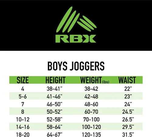 Vista 7 de RBX Pantalones deportivos para niños, paquete de 2 pantalones deportivos de rizo francés (talla 4-20)