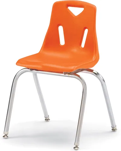 Vista 41 de Berries silla apilable con patas cromadas