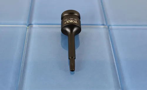 Vista 4 de TEMO A prueba de manipulaciones T30 3 pulgadas de largo a prueba de manipulaciones Torx Star 6 puntos Negro Impact Bit Socket 1/2 pulgada Square