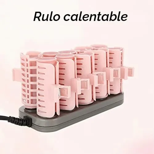 Vista 2 de 10 rodillos de pelo con calefacción, recargables, rizadores eléctricos profesionales, herramienta de peinado del cabello, fácil de operar