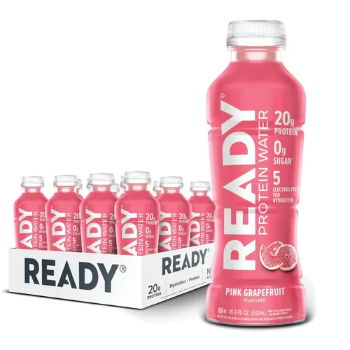 Vista 9 de Ready Protein Water - Agua con 0.53 onzas (15 g) de proteínas de suero de leche, sin azúcar, 12 unidades, 16.9 onzas líquidas cada una.
