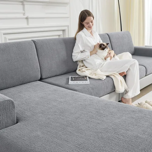 Vista 10 de Fundas de Cojines para Sofá Fundas para Sofás Seccionales Elásticas Lavables Suaves Fundas de Cojines de Asiento Protector de Muebles Fundas