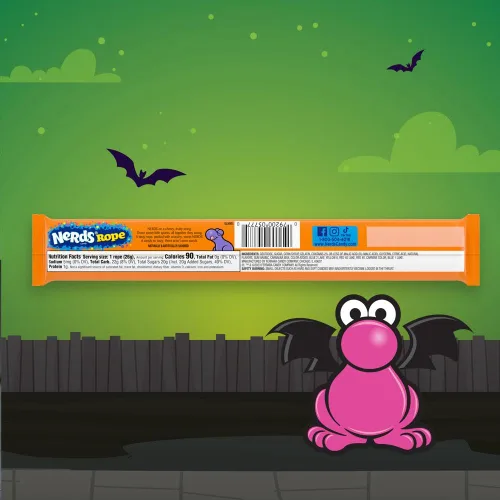 Vista 6 de Nerds Spooky Ropes Candy, paquetes de truco o trato de Halloween, 0.92 onzas (paquete de 24)