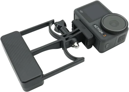 Vista 6 de Adaptador de placa de montaje cardán estabilizador de mano para DJI OSMO 6/5/4/3Action Cámara, negro