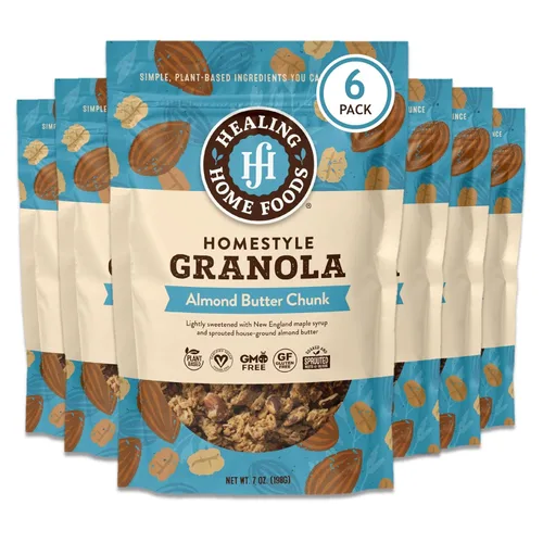 Vista 9 de Granola de trozos de mantequilla de almendras con azúcar reducida