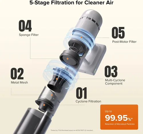 Vista 8 de roborock Aspiradora inalámbrica H60 Hub-N con base de vacío automático, 60