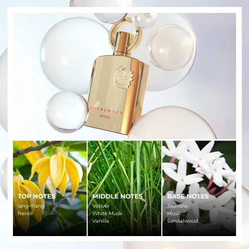 Vista 4 de Afnan Supremacy Gold Eau De Parfum para Mujer, 3.4 onzas líquidas