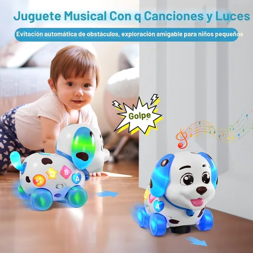 Vista 4 de Juguetes musicales para niños de 1 año, regalos para bebés de 6-12-18 meses, juguetes de aprendizaje para cachorros para niños de 1 año, regalos