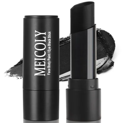Vista 25 de MEICOLY Pintura facial negra, barra negra para ojos para deportes, béisbol, softbol, fútbol americano, lacrosse, fácil de colorear atletas