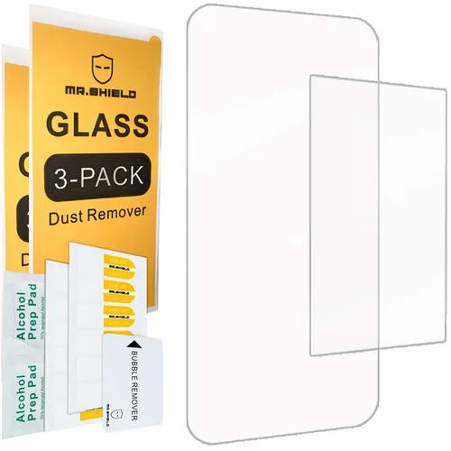Vista 2 de Mr.Shield 3-PACK Designed For Nintendo 2DS XL 2017 3x Top Glass + 3x Bottom Anti-Glare PET Screen Protector with Lifetime Replacement