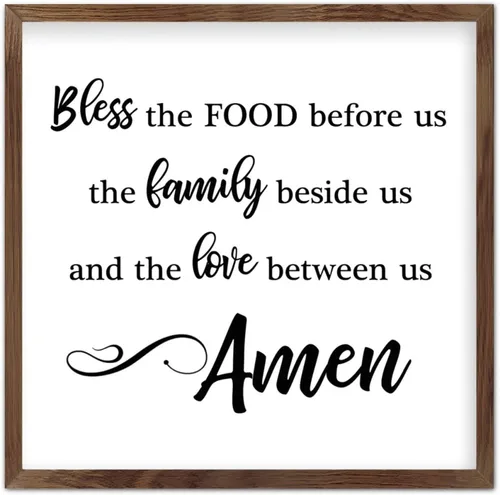 Vista 6 de Wood Sign with Frame,I Call Out to The Lord,and He Answers Me from His Holy Mountain Farmhouse Rustic Wooden Sign with Quote for Wall Art Home Decor