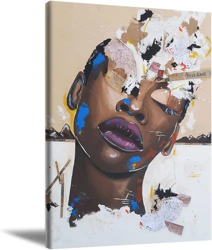 Vista 16 de Arte de pared de mujer negra, pinturas de reina negra para paredes, póster motivacional de niña negra, decoración de pared para pared, lienzo