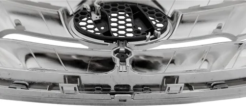 Vista 8 de Evan Fischer Conjunto de rejilla compatible con Hyundai Sonata 2011-2013 carcasa cromada con inserto de plástico pintable