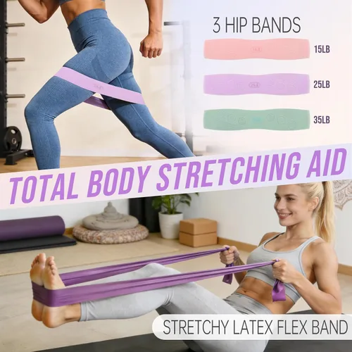 Vista 4 de Kit de pilates de 8 piezas para mujer, kit de entrenamiento
