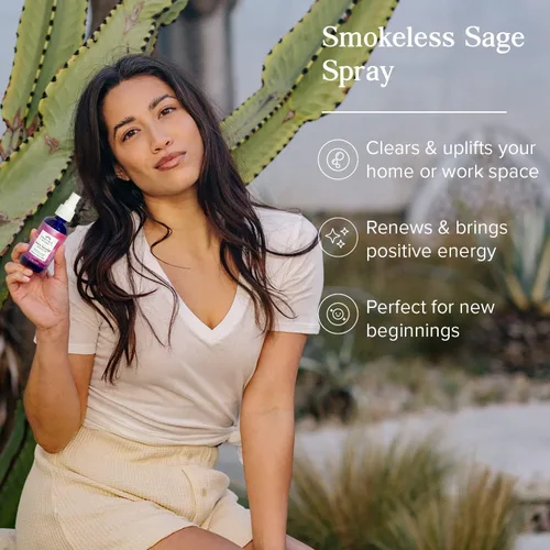 Vista 2 de Espray de salvia y enebro Aura Smudge de Heritage Store; 4 oz