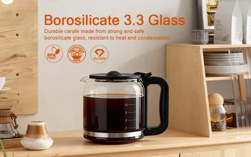 Vista 2 de Jarra para cafetera de 14 tazas, compatible con cafetera Ninja DCM201, DCM201CP, DCM201BK 14 tazas PRO