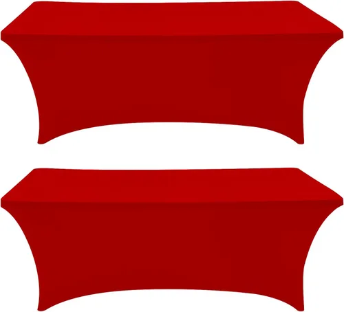 Vista 31 de Eurmax USA - Manteles rectangulares ajustables de elastano de 4 pies, mantel elástico para bodas, eventos o para decorar la mesa del patio
