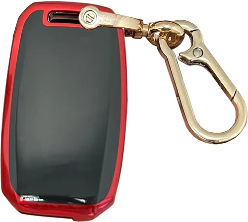 Vista 2 de Funda para llavero Kia, protector de TPU para llavero de Kia, protector de carcasa de TPU con control remoto sin llave, soporte inteligente