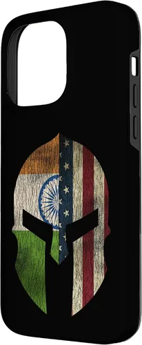 Vista 2 de iPhone 14 Pro Max Indian American Pride - Funda para teléfono con bandera de la India