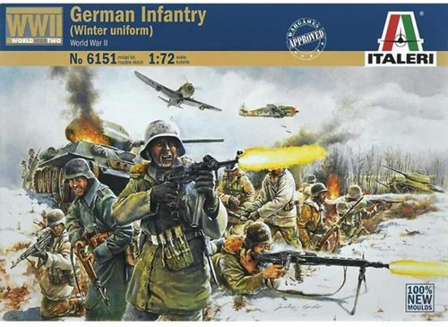 Vista 2 de Italeri 510006151-1:72 Conjunto de figuras de infantería alemana (invierno)