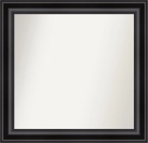Vista 526 de Amanti Art Espejo personalizado, espejo de baño negro puente, espejo de pared o espejo de tocador de baño sobre el fregadero (26 x 26 pulgadas)
