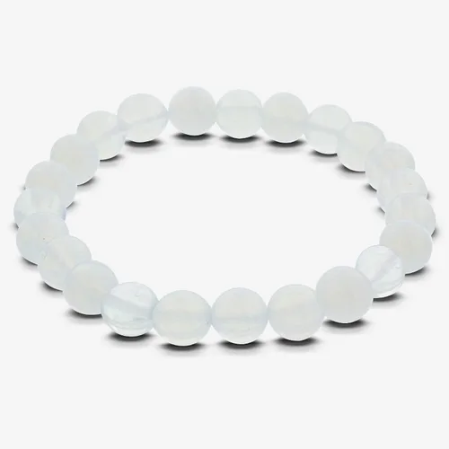 Vista 554 de Gem Avenue Handmade Round Bead Stretch Bracelet Unisex Natural Stone Beaded Jewelry for Men & Women, Elastic Wristband for Daily Wear