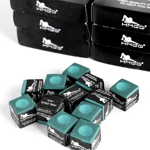 Vista 11 de HMQQ Low-Dust Pool Cue Chalk, 12-Pack Billiard Chalk, 6 Color Options Negro
