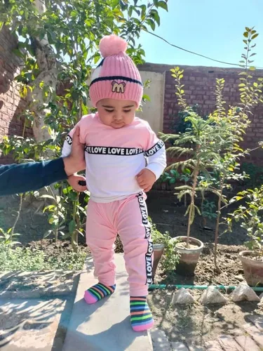 Vista 3 de Rebey Conjunto de sudadera con capucha y pantalones de manga larga para bebés y niños pequeños