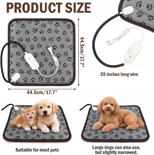 Vista 2 de Heating Pad for Chicken Coop, Electric Heated Mat with Anti-bite Cord