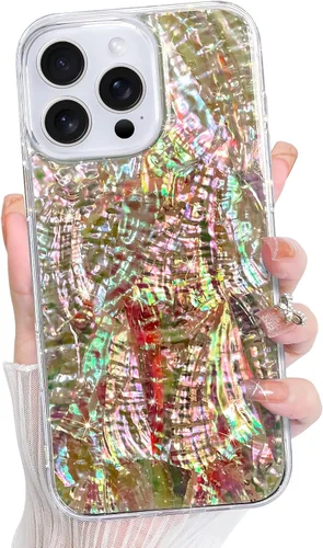 Vista 24 de Bonoma - Funda para iPhone 17 Pro Max 2025 con cristales brillantes, purpurina brillante