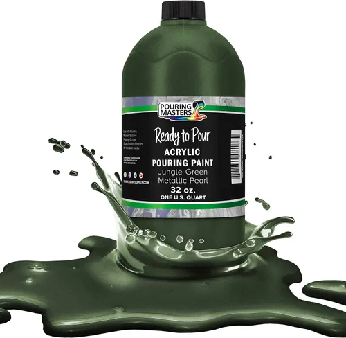 Vista 56 de Pouring Masters - Pintura acrílica premezclada de 8 onzas líquidas listas para verter, oro de 24 quilates, suministros de arte fluido para lienzo