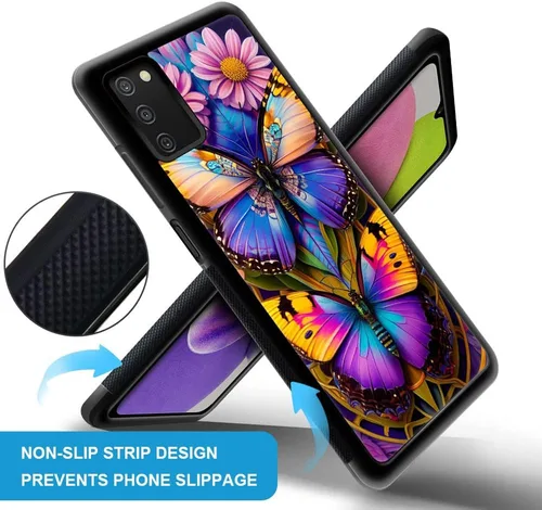 Vista 3 de Funda compatible con Samsung Galaxy A03S, hermosa funda protectora de TPU delgada y suave a prueba de golpes para Samsung Galaxy A03S 4G 4G