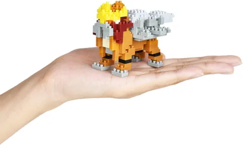 Vista 4 de Nanoblock - Pokémon - Entei, serie Pokémon de Nanoblock
