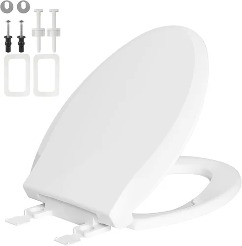 Vista 12 de SS124 - Reemplazo de asiento de inodoro compatible con TOTO, algodón blanco