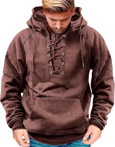 Vista 5 de Sudaderas tácticas para hombre, con cremallera de un cuarto, con capucha, manga larga, estilo cargo, entrenamiento, al aire libre, con bolsillo