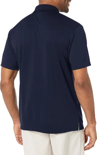 Vista 2 de PGA Tour Men's Airflux Solid Mesh Short Sleeve Classic Golf Polo Shirt (Available in Big & Tall)