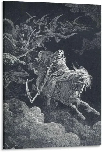 Vista 9 de 20 obras maestras por Gustave Dore - Póster artístico de Adán y Eva expulsados del Edén y arte de pared, póster moderno para decoración