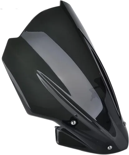 Vista 3 de GLoyer Motorcycle Windshield Compatible with Kawasaki Z900 2017-2018 2019 Motorcycle Motorbike ABS Wind Deflectors Windshield Windscreen with Black