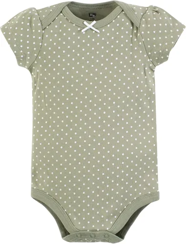 Vista 392 de Hudson Baby baby-girls Cotton Bodysuits 3-pack