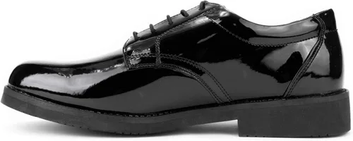 Vista 3 de RYNO GEAR Men's Leather and Hi-Gloss Style Uniform Oxford Dress Shoes