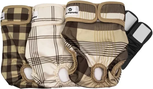 Vista 10 de [Usado] Pet Parents - Pañales lavables para perros (3 unidades), pañales duraderos y de alta calidad para machos y hembras