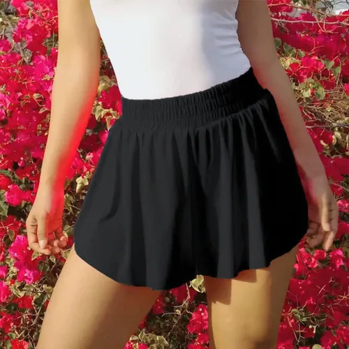 Vista 3 de 2 Pack Womens Butterfly Shorts Flowy Skirts 0-18, Preppy Tennis Golf Running Athletic Skort with Pockets
