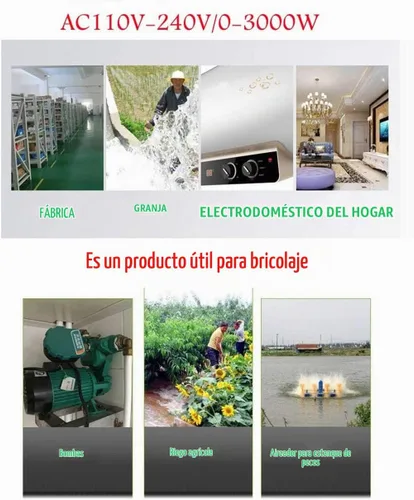 Vista 5 de VONVOFF Interruptor remoto inalámbrico, interruptores de luz de control remoto RF de relé 30A AC110V/1240V/240V con rango largo de 328 pies, kit