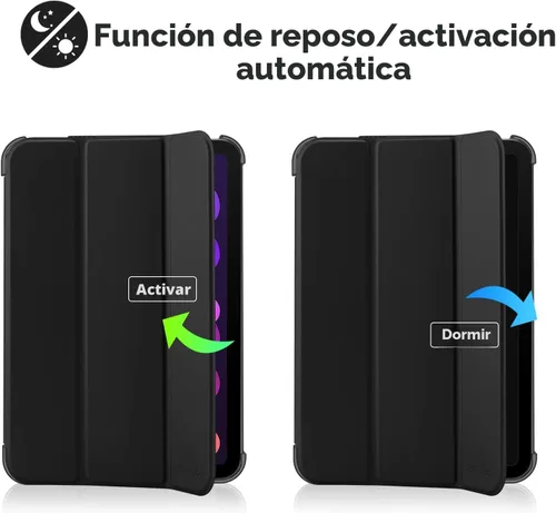 Vista 8 de ProCase Funda inteligente para iPad mini 7 A17 Pro 2024/iPad Mini 6 2021 8.3 pulgadas iPad mini 7ª/6ª generación, cubierta trasera dura para iPad